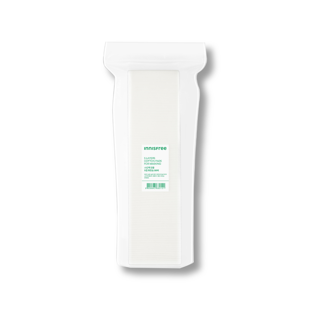 妝自然美妝工具 - 五層多用途化妝棉(濕敷用) innisfree IF. 5 Layers Cotton Pads For Masking 80p(23)