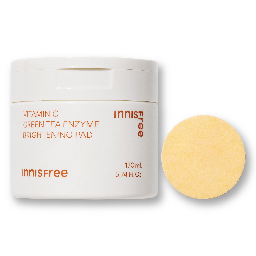維他命C淨亮棉片170ml (60片) innisfree VITAMIN C GREEN TEA ENZYME BRIGHTENING PAD