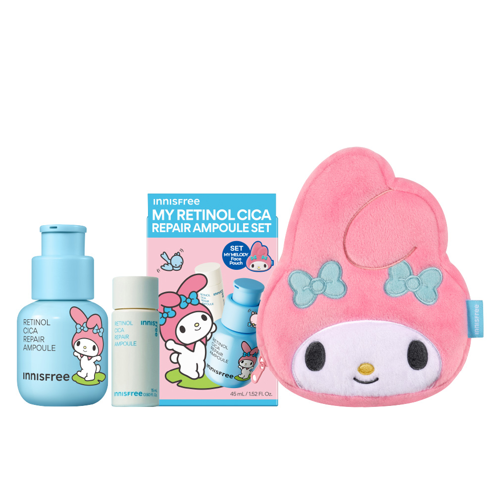 A醇淨膚超修護安瓶組 [美樂蒂限定版] innisfree INNISFREE MY RETINOL CICA REPAIR AMPOULE SET