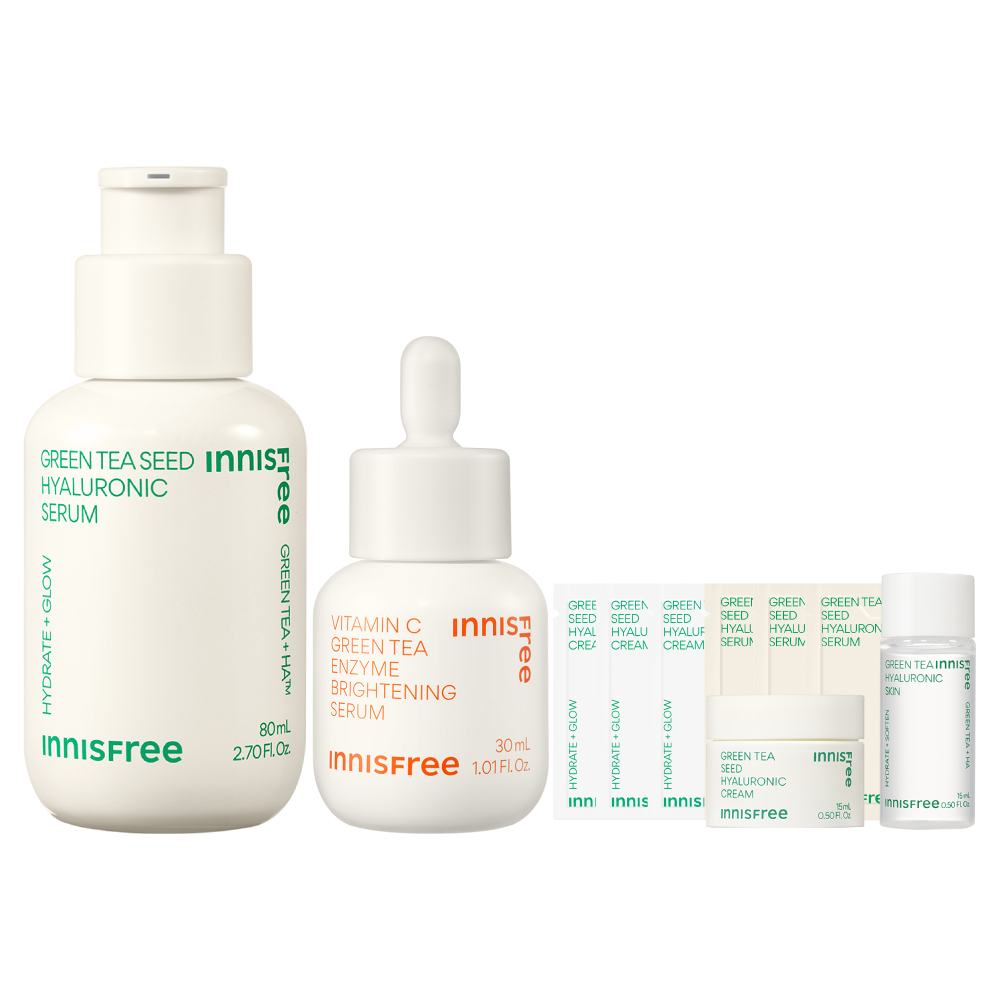 [6月限定] 綠茶維C爆水發光組 innisfree GT+VC set