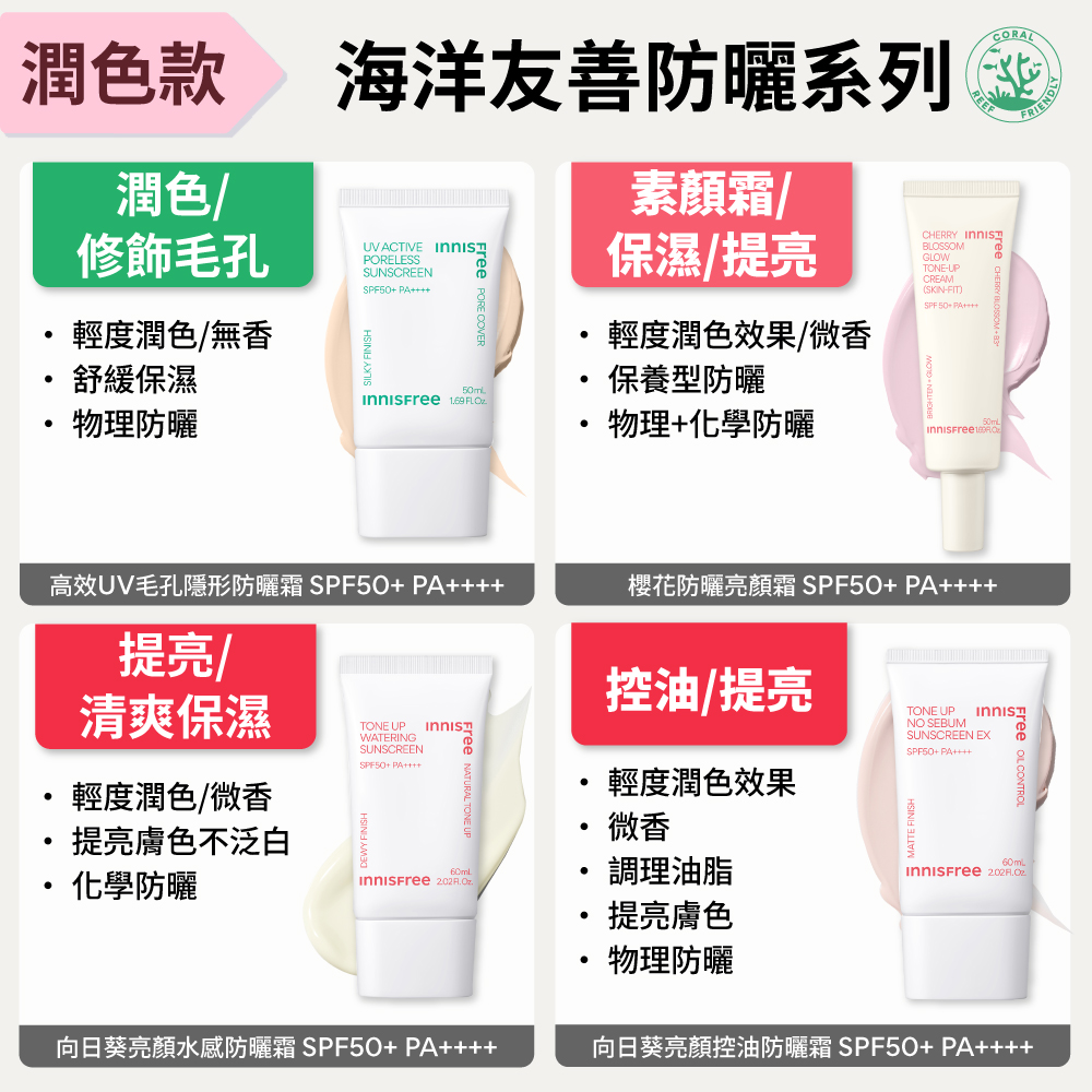 櫻花防曬亮顏霜 SPF50+ PA++++ 50ml innisfree IF. Cherryb.Skinfit creamSPF50PA50ml (23