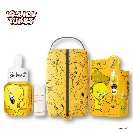 [Tweety限量版] 維他命C精華組 (精華40ml+崔弟化妝包) innisfree