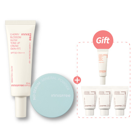 [4月限定] 櫻花蜜粉亮顏控油組 innisfree