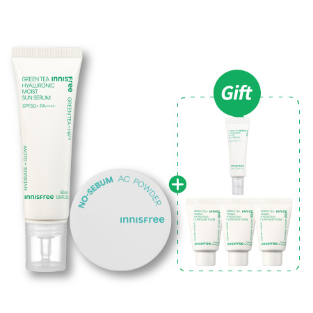 [4月限定] 懶人保濕綠茶防曬打底組 innisfree