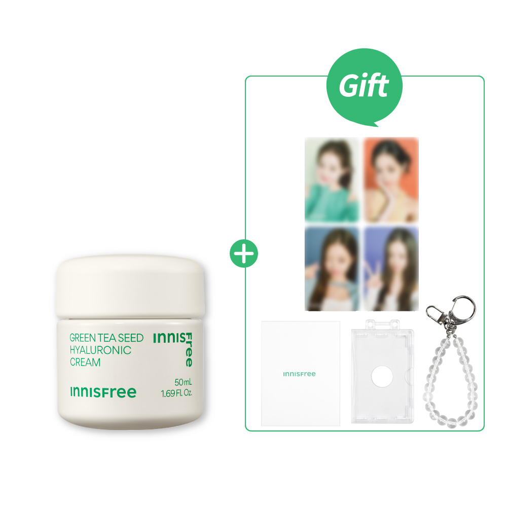 綠茶籽玻尿酸保濕霜50ml 贈員瑛小卡組💚 innisfree