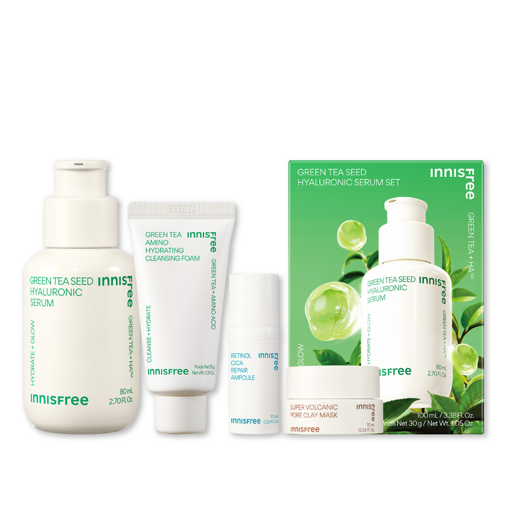 綠茶保濕煥膚清潔組 innisfree
