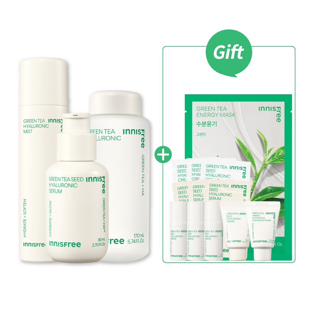 [5月限定] 綠茶家族全方位保濕組 innisfree