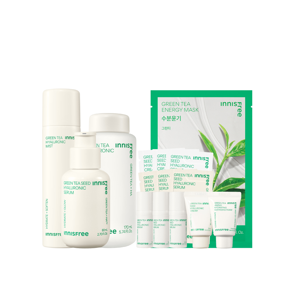 [5月限定] 綠茶家族全方位保濕組 innisfree GT 3 Steps