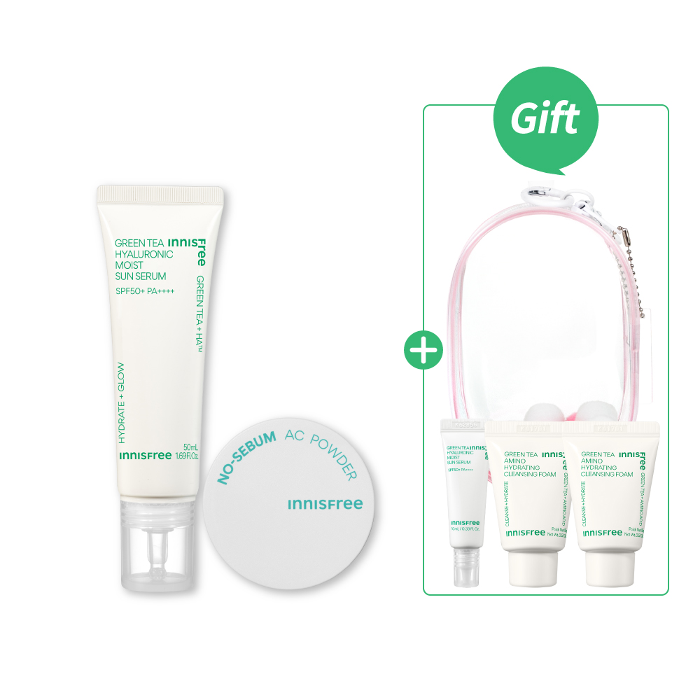 [5月限定] 懶人保濕綠茶防曬打底組 innisfree