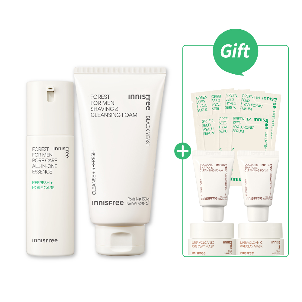[5月限定] 男士毛孔緊緻保濕2件組 innisfree