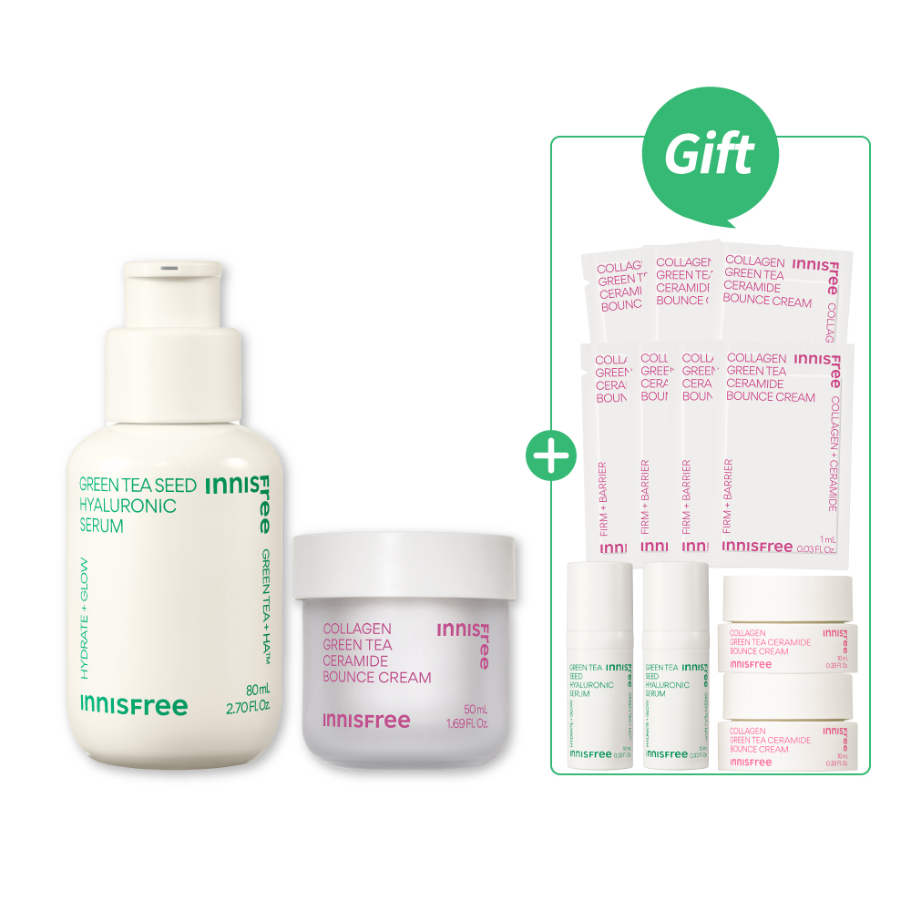 [5月限定] 綠茶膠原魅力爆澎組 innisfree
