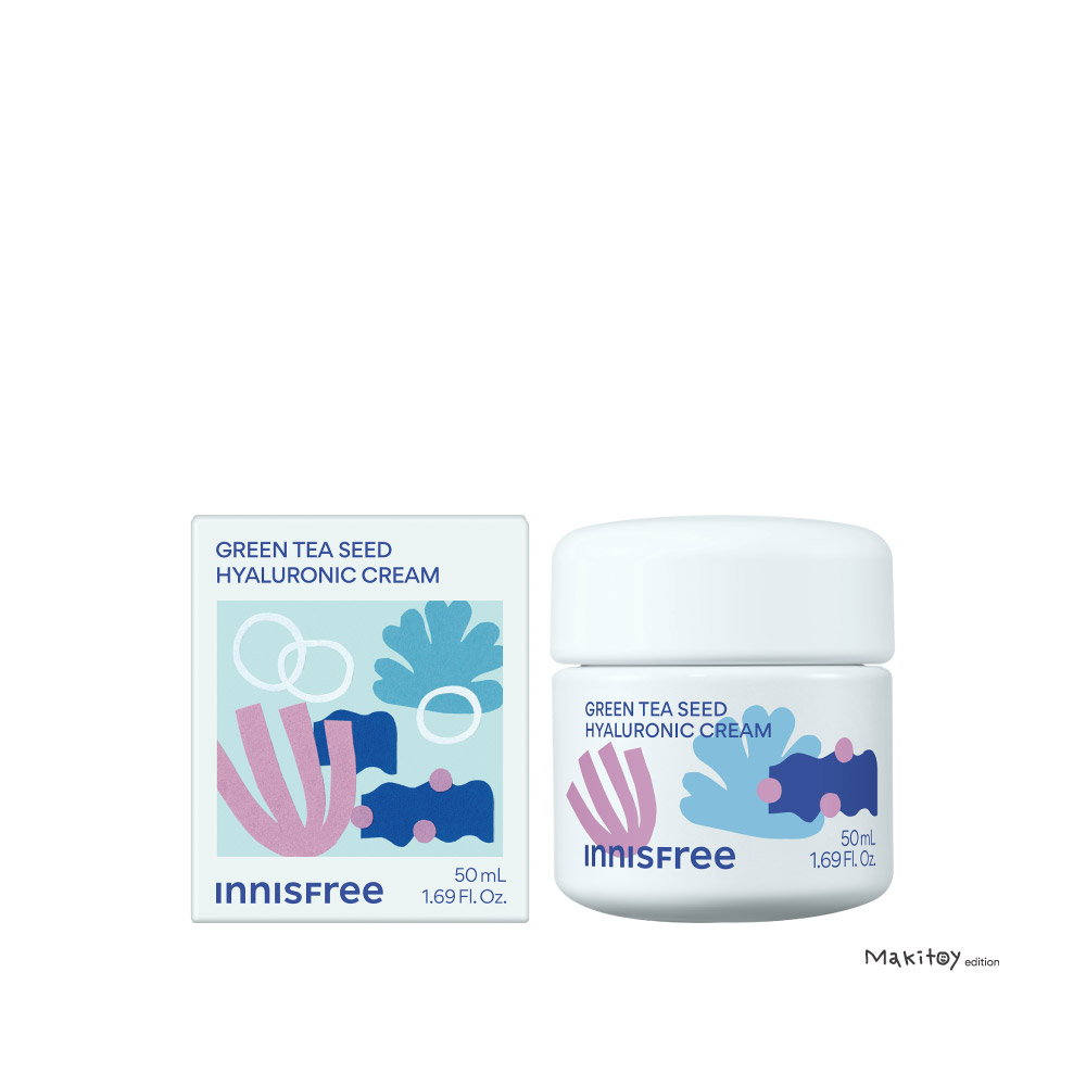 綠茶籽玻尿酸保濕霜 [環保限定版] 50ml innisfree INNISFREE GREEN TEA SEED HYALURONIC CREAM