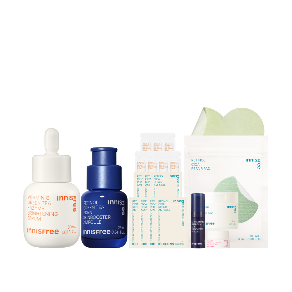 [6月限定] 早C晚A水光抗老組[進階版] innisfree VC+PDRN