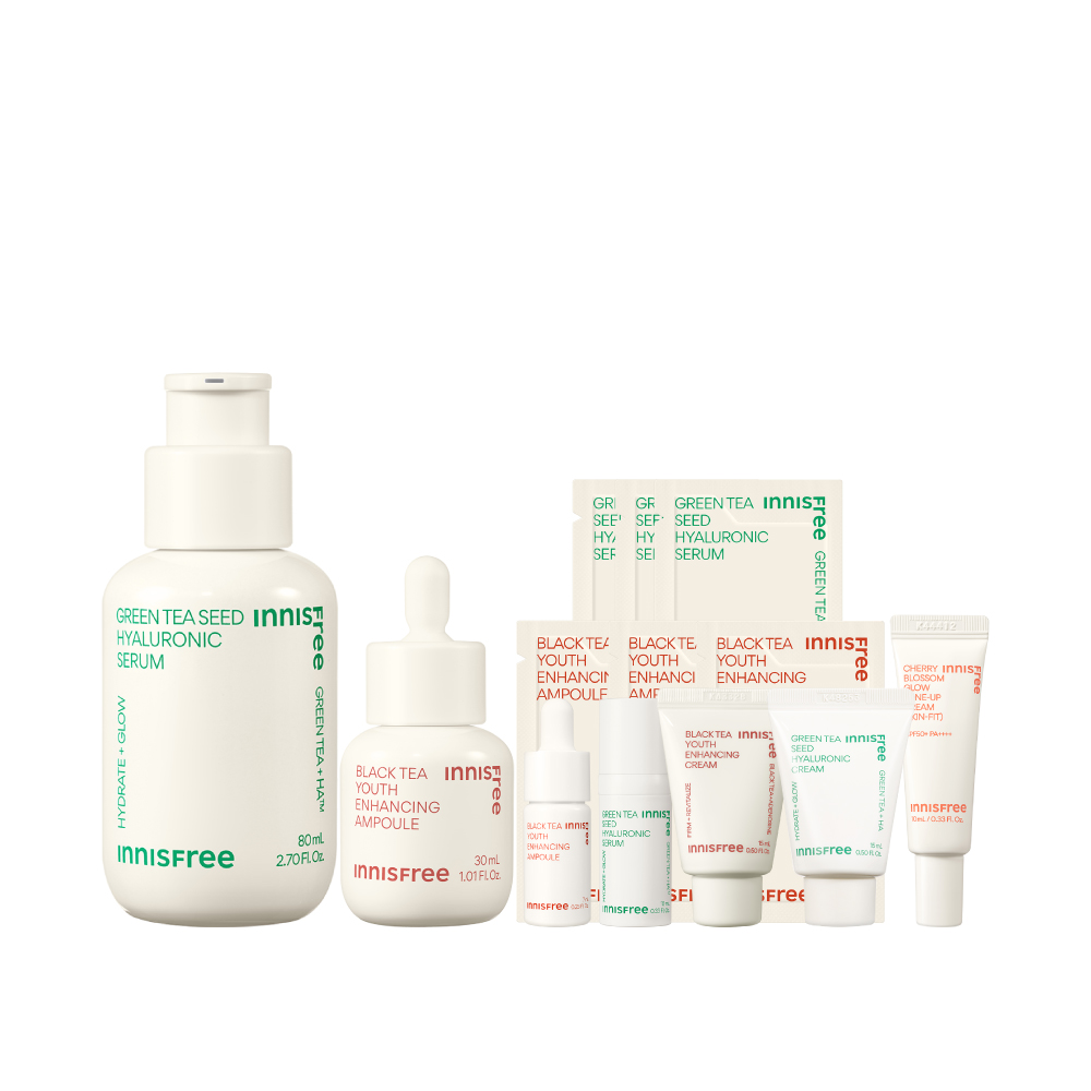 [6月限定] 明星雙茶保濕彈嫩組 innisfree BT30+GT80