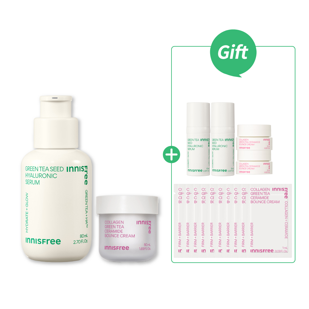 [6月限定] 綠茶膠原魅力爆澎組 innisfree