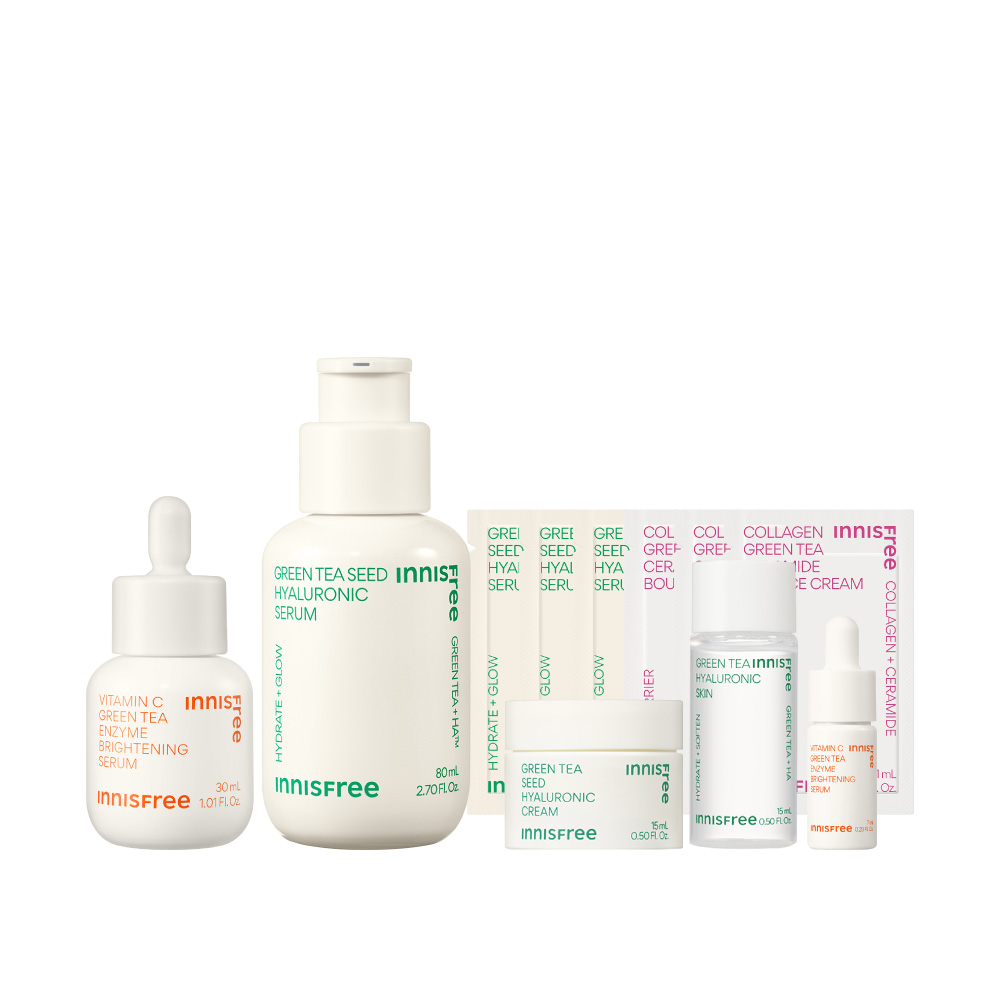 [7月限定] 綠茶維C爆水發光組 innisfree GT+VC set