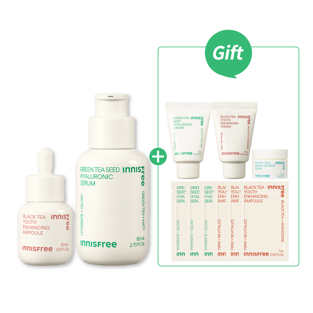 [7月限定] 明星雙茶保濕彈嫩組 innisfree