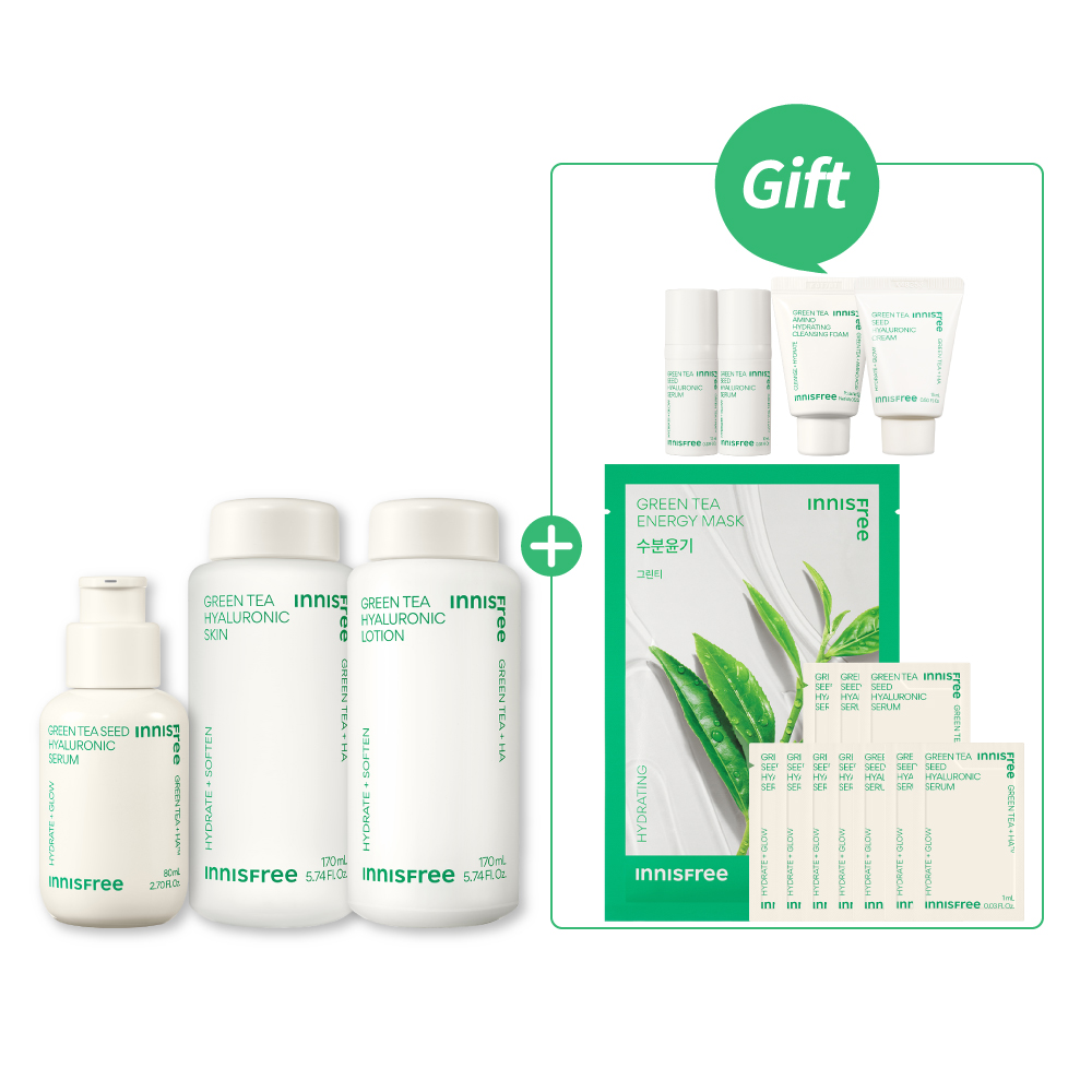 [7月限定] 綠茶家族全方位保濕組 innisfree