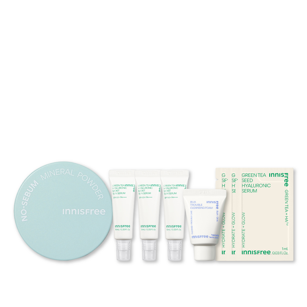 【陪NI去旅行🧳】防曬控油底妝新客組(保濕無色款) innisfree