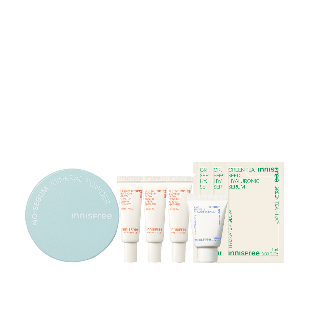 【陪NI去旅行🧳】防曬控油底妝新客組(潤色款) innisfree Powder CH Sunscreen Travel Kit