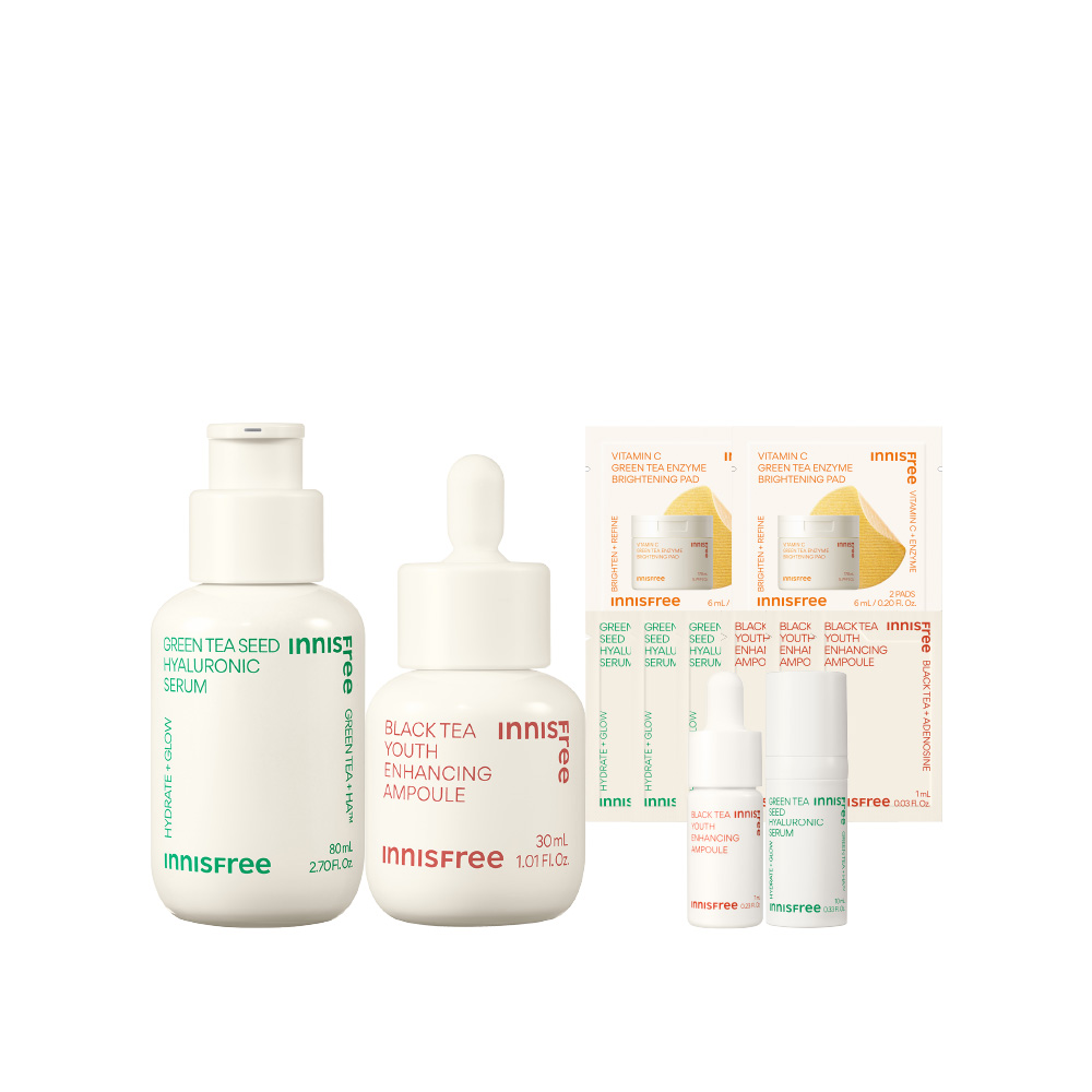 [8月限定] 明星雙茶保濕彈嫩組 innisfree GT+BT set