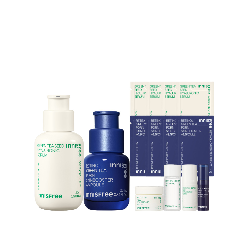 [8月限定] A醇綠茶水光奇肌組(進階版) innisfree GT+PDRN