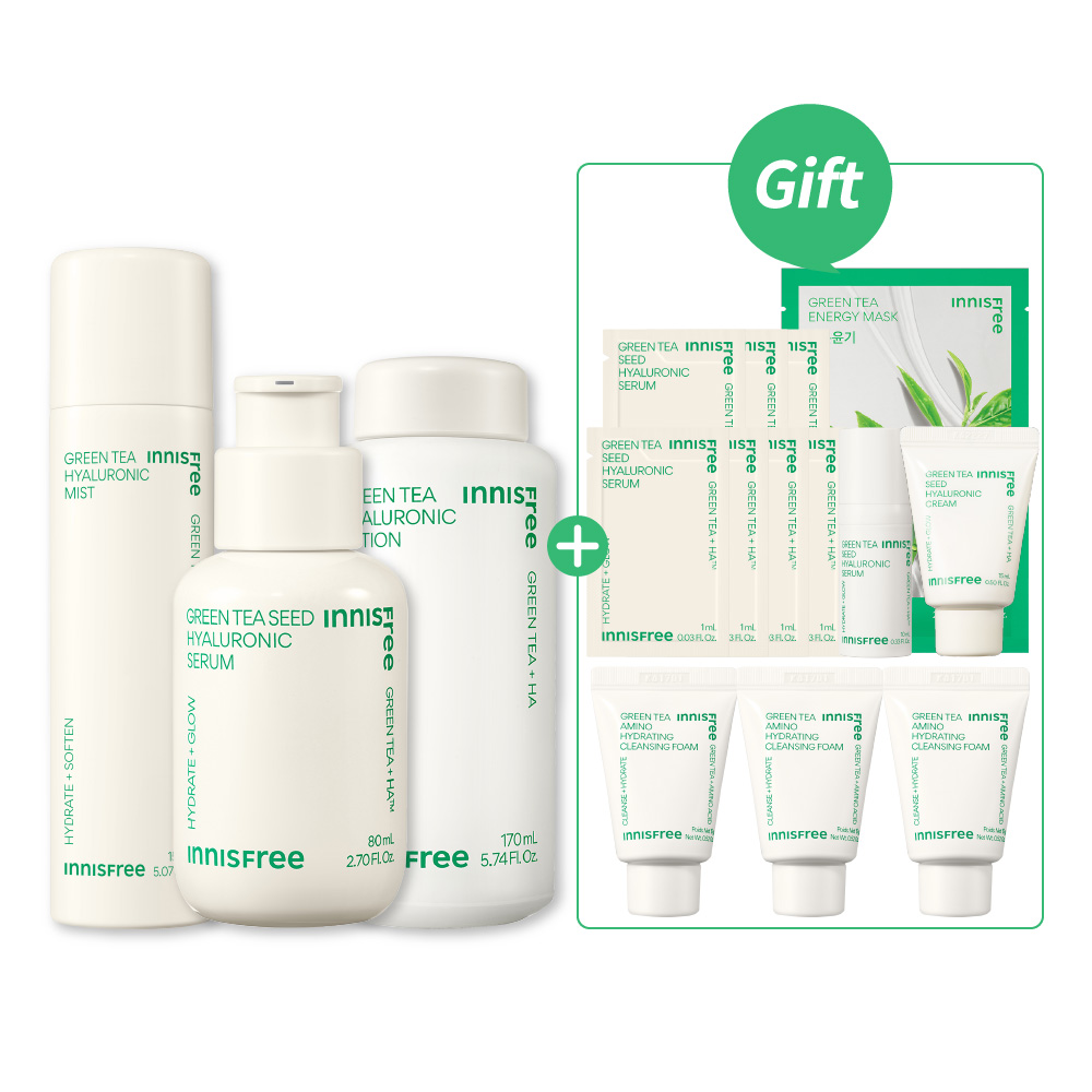 [8月限定] 綠茶家族全方位保濕組 innisfree