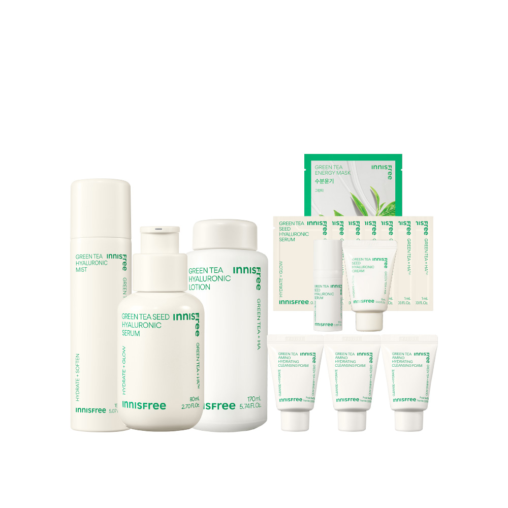 [8月限定] 綠茶家族全方位保濕組 innisfree GT 3 Steps