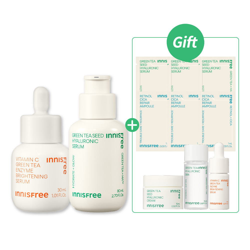 [8月限定] 綠茶維C爆水發光組 innisfree