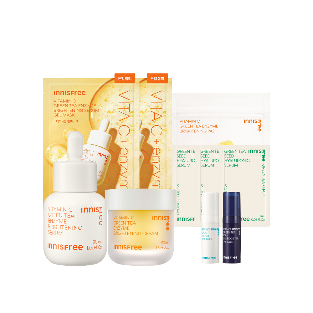 [居家做臉SPA] 維C淨亮拋光3件組 innisfree VC+VCP+MASK