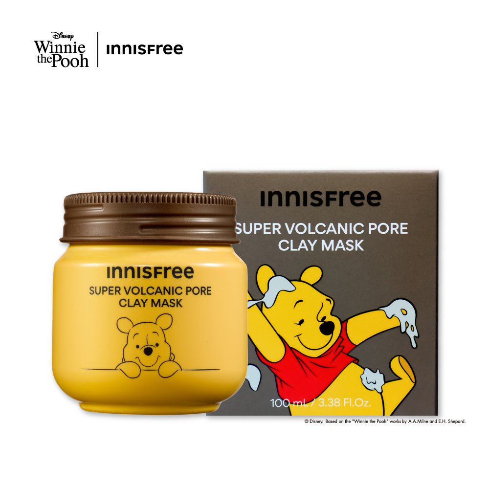 超級火山泥毛孔潔淨面膜 (小熊維尼限定版) innisfree