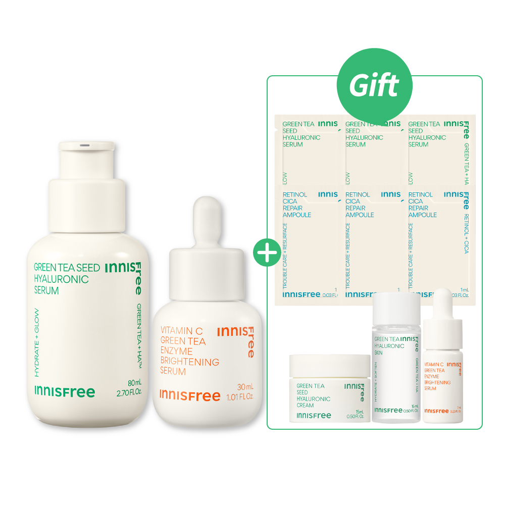 [9月限定] 綠茶維C爆水發光組 innisfree