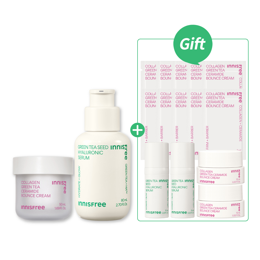 [9月限定] 綠茶膠原魅力爆澎組 innisfree
