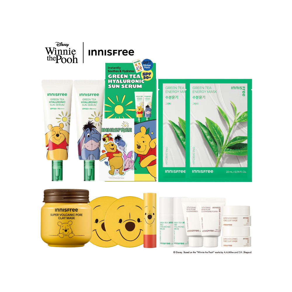 [小熊維尼限定版] 維尼全套閨蜜2+2分享組 innisfree Winnie 2+2 set