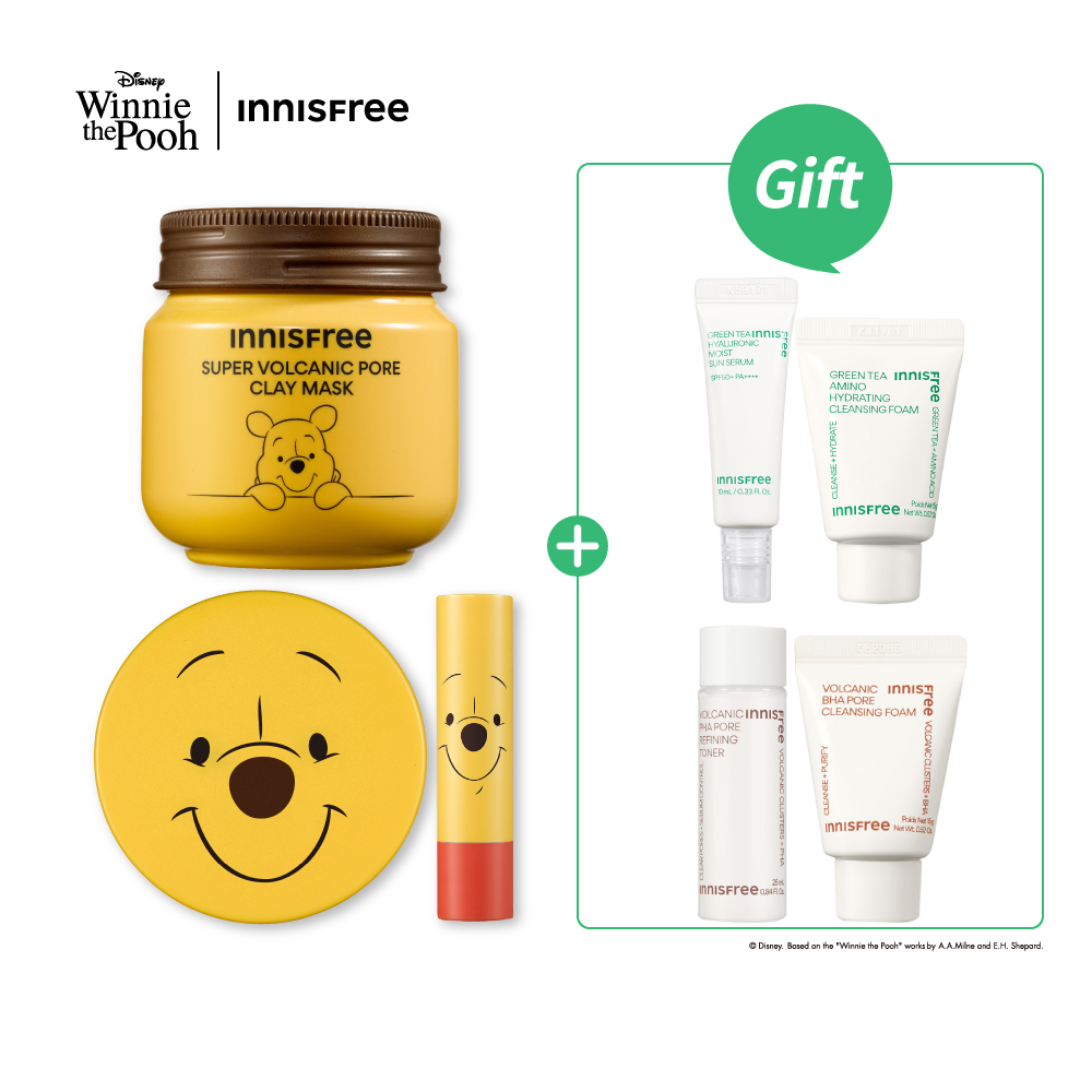【Rei團購優惠💛】控油神器嘟嘟唇組(小熊維尼) innisfree