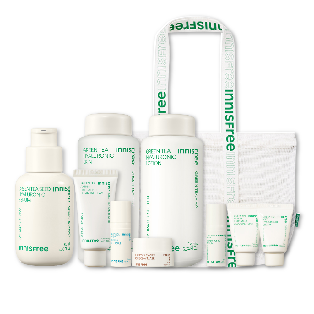 [10月限定] 綠茶家族全方位保濕組 innisfree