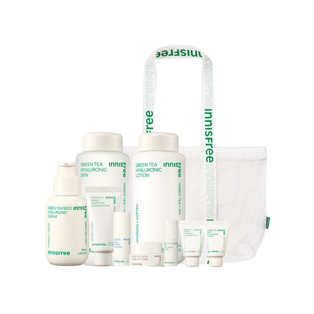 [10月限定] 綠茶家族全方位保濕組 innisfree GT 3 Steps