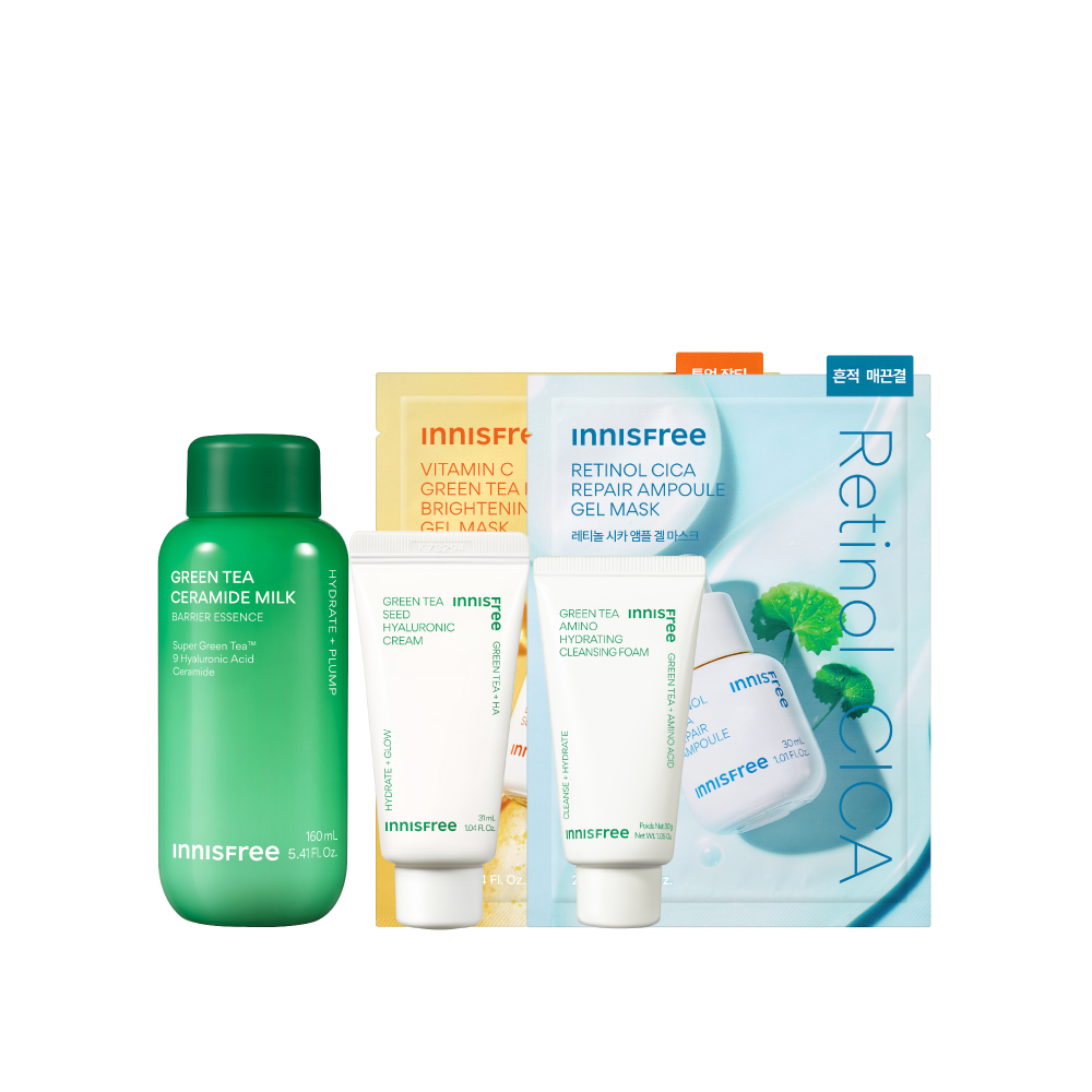 [新客推薦] 牛奶水面膜保濕煥亮組 innisfree GT CERAMIDE MILK MASK SET