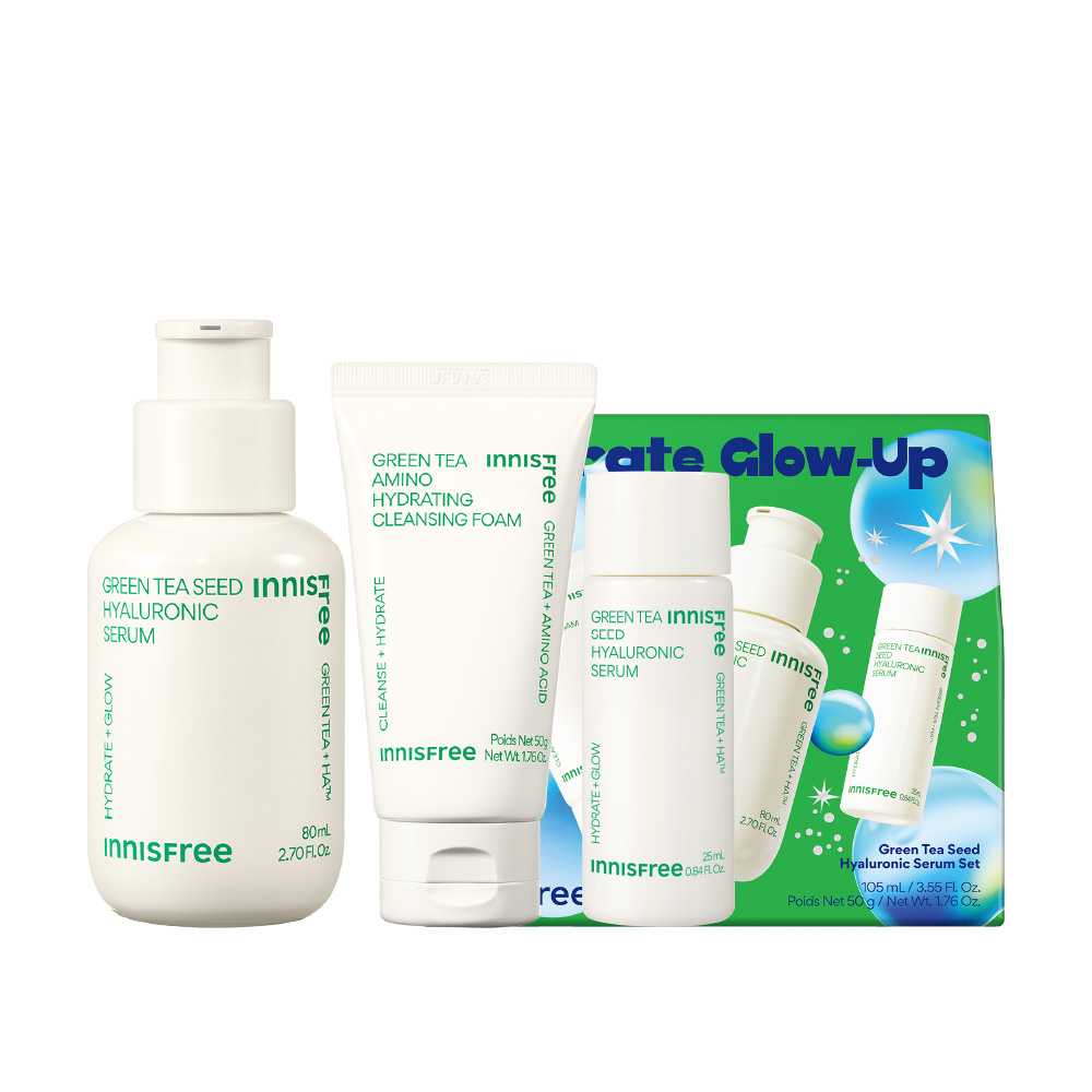 [聖誕限定]綠茶籽玻尿酸保濕精華組 閃耀版 innisfree Joyful GTHS SET