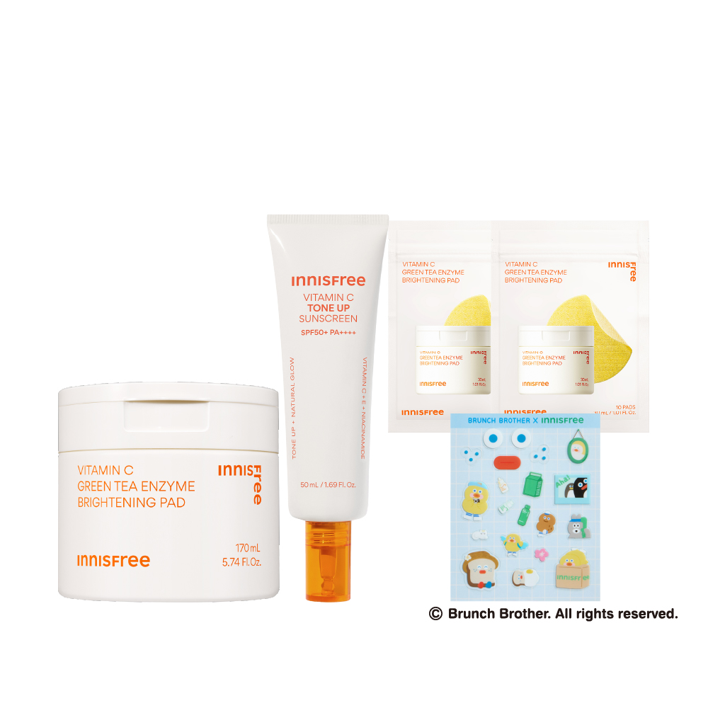 [新客限定]維C淨亮防曬燈泡肌組 innisfree VCP+VC Sun