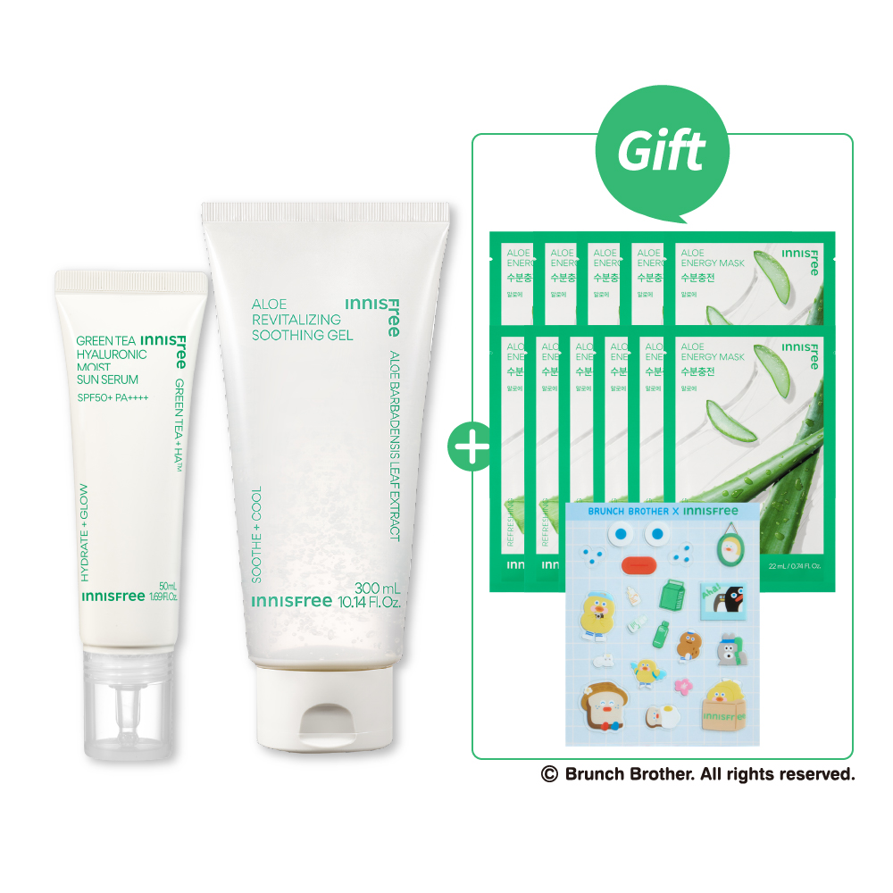 [新客限定]綠茶保濕防曬舒緩組 innisfree