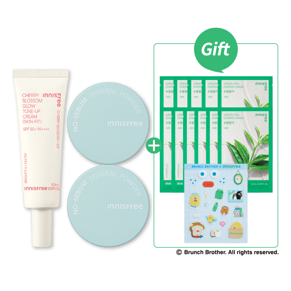 [新客限定]櫻花亮顏控油底妝組 innisfree