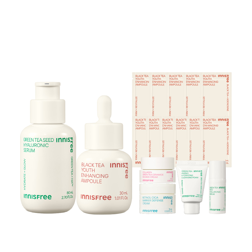 [11月限定]明星雙茶保濕彈嫩組 innisfree GT+BT set