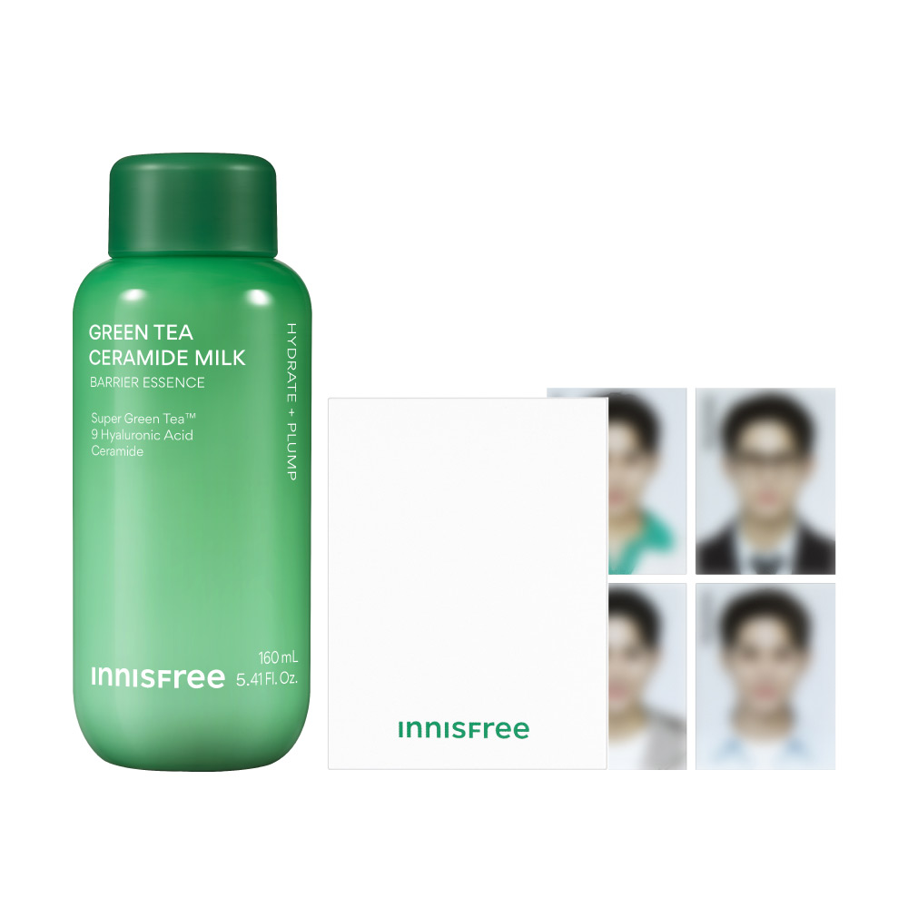[Mingyu證件照限定組]綠茶神經醯胺牛奶水精華 innisfree Mingyu card set