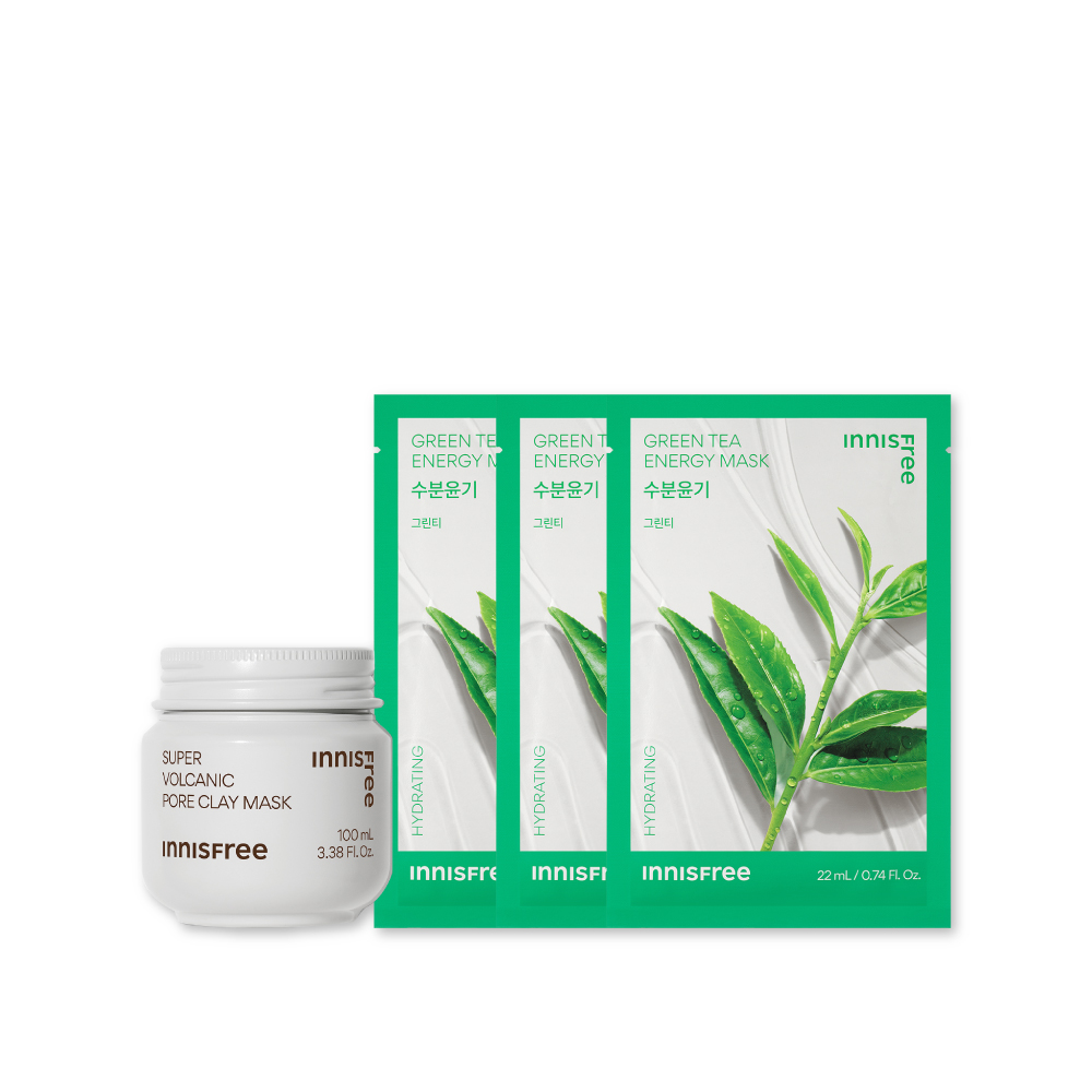 【🎁交換禮物推薦】超級火山泥面膜保濕組 innisfree
