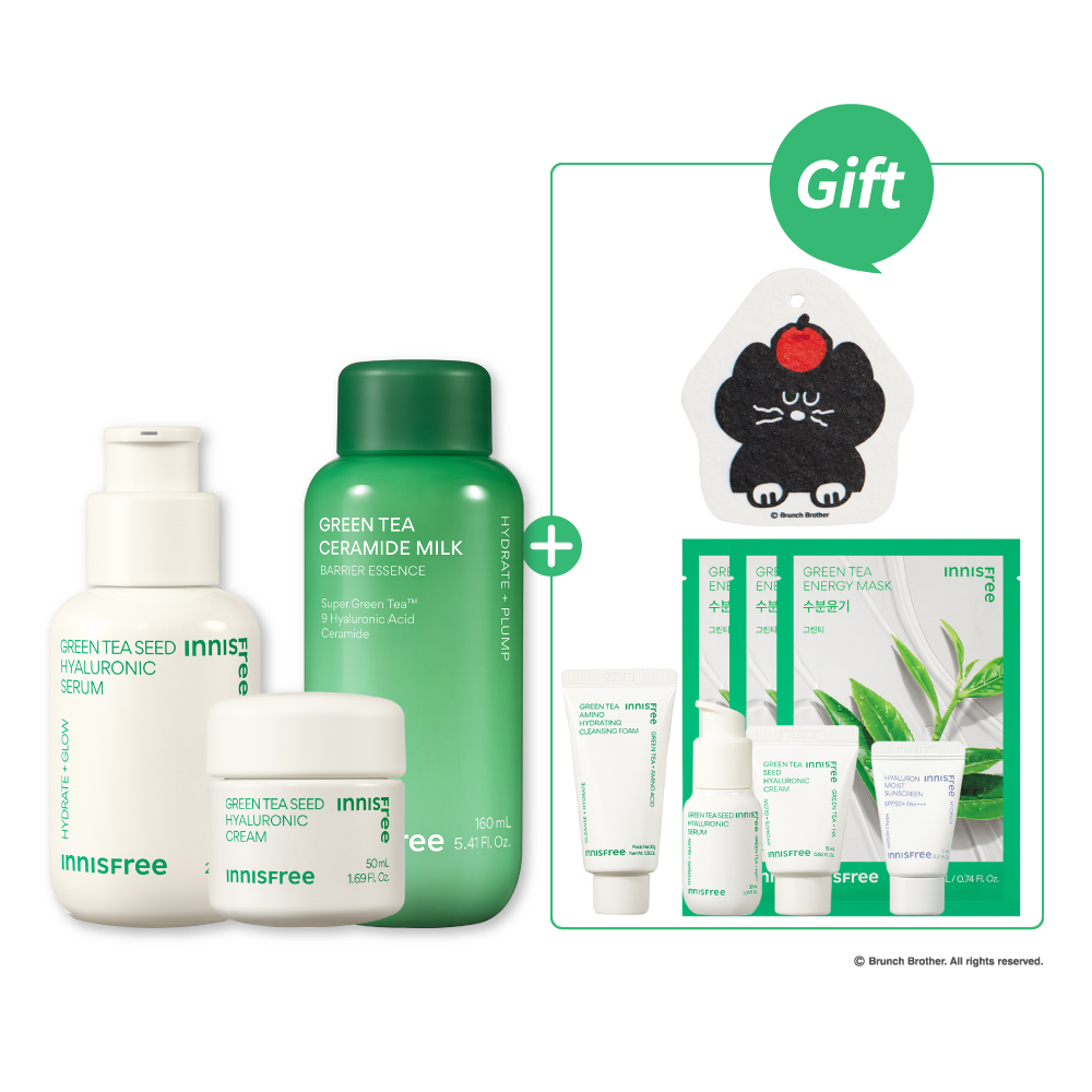 [12月限定]綠茶家族全方位保濕組 innisfree