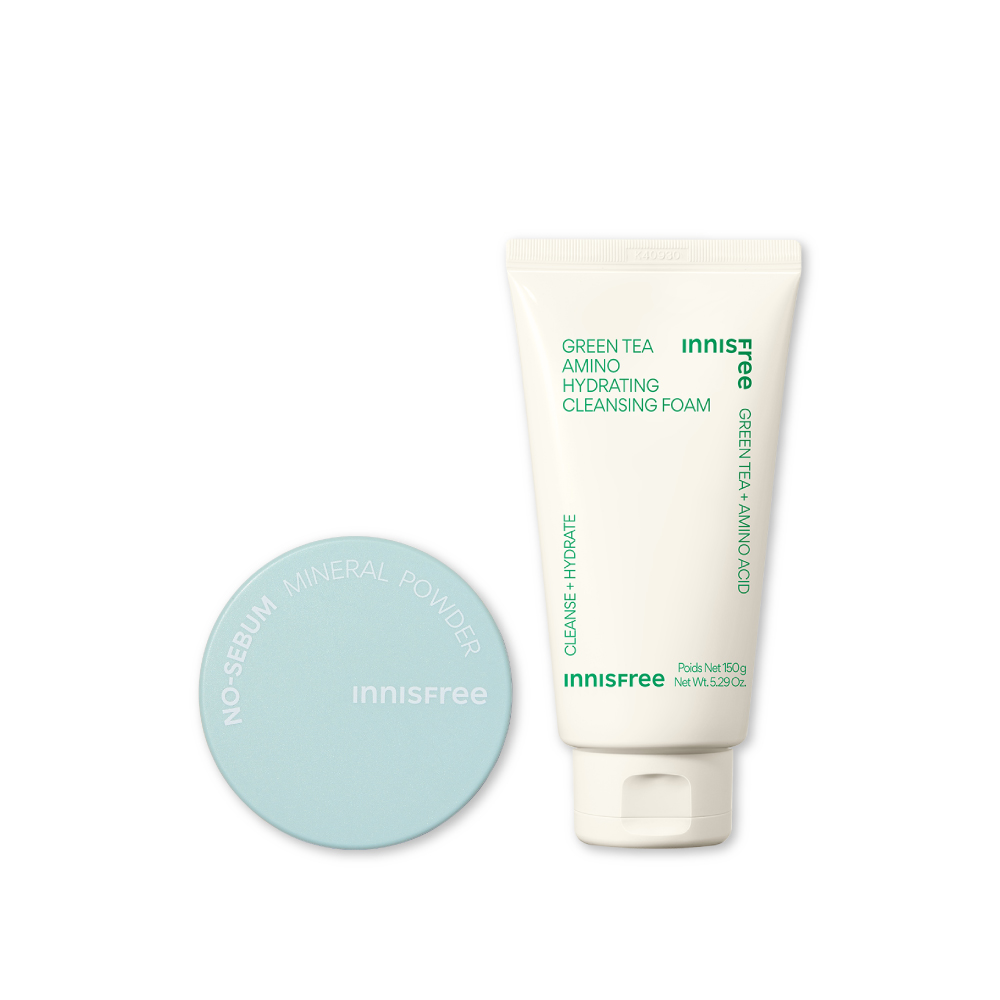 【🎁交換禮物推薦】綠茶潔顏蜜粉組 innisfree
