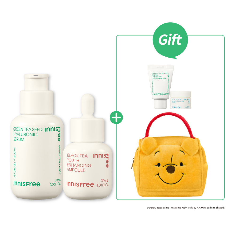 [12月限定]明星雙茶保濕彈嫩組 innisfree