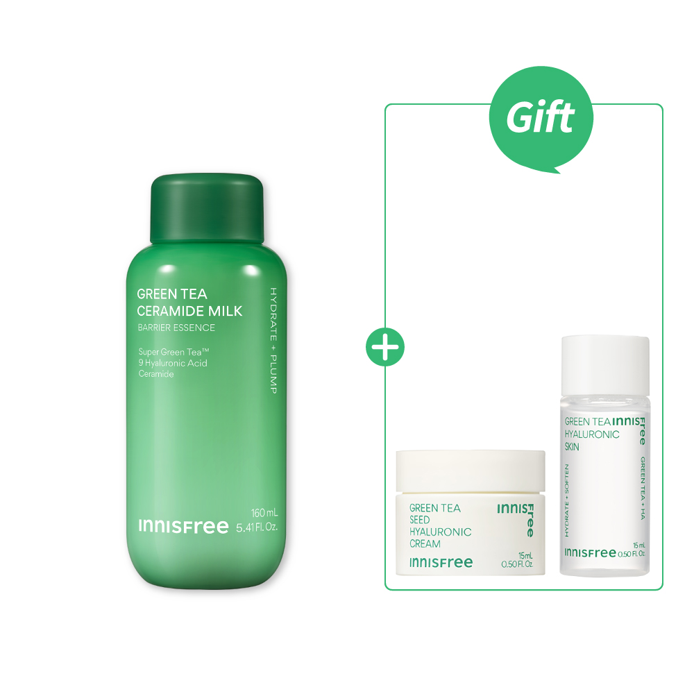 【倫倫團購優惠】綠茶神經醯胺牛奶水精華 innisfree