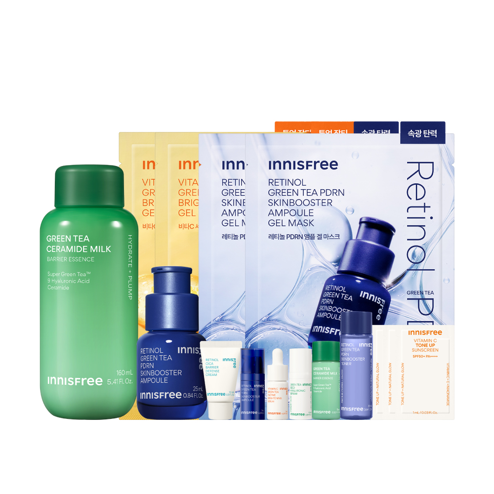 【倫倫團購優惠】PDRN嫩亮牛奶肌組 innisfree lun set2